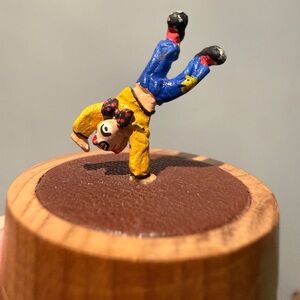 Handmade and colorful clown ring/trinket box